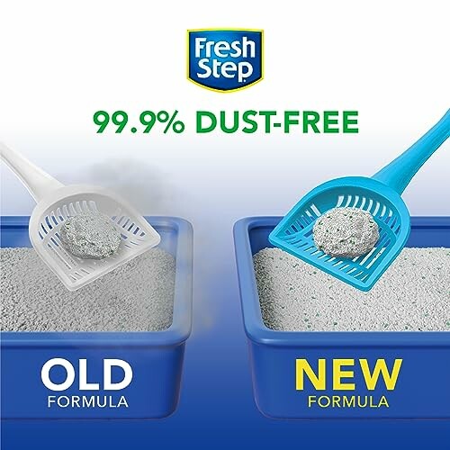 Comparison of Fresh Step cat litter formulas, old and new.